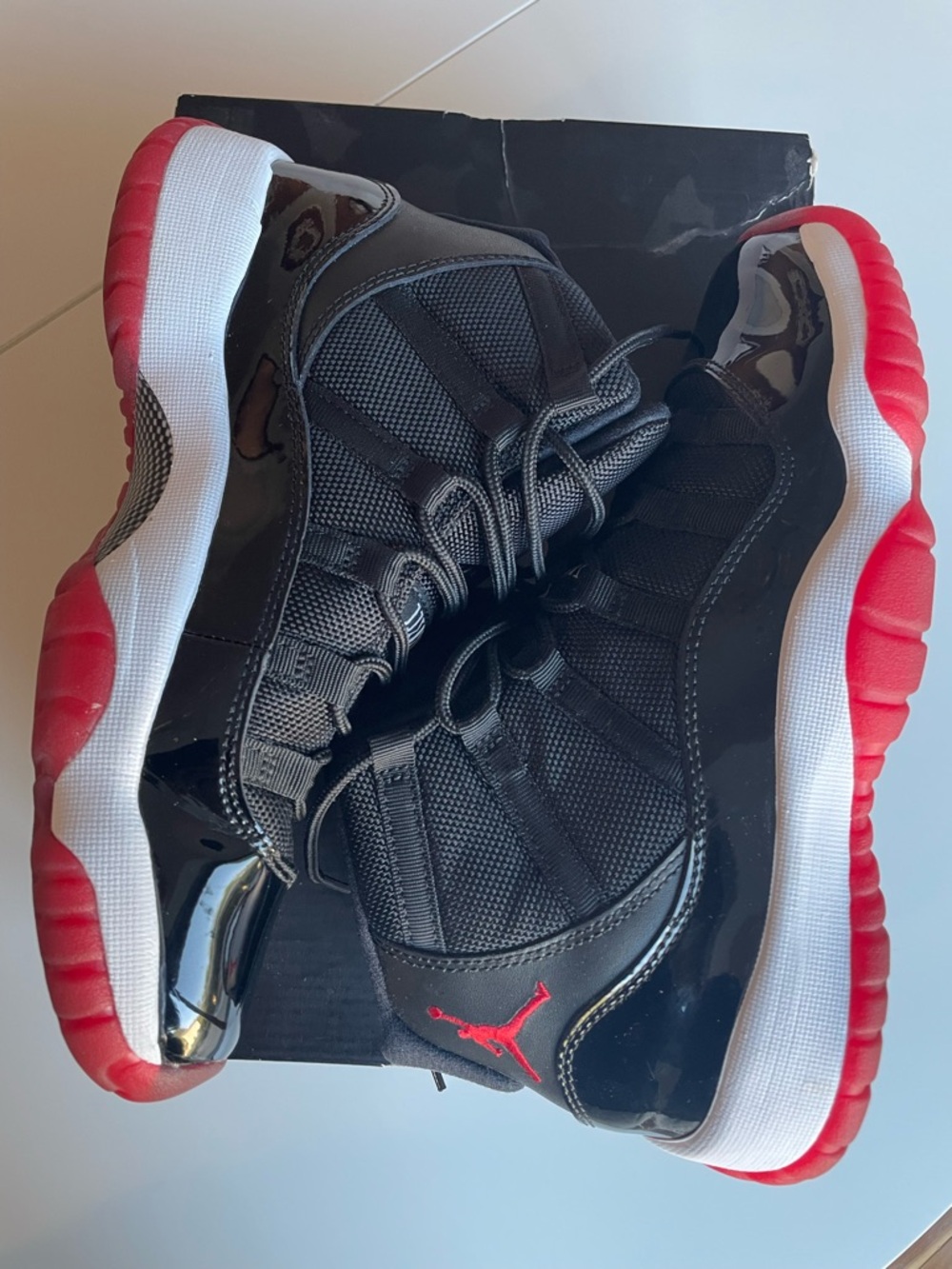 AIR JORDAN 11 RETRO GS "BRED"  | US 6Y, UK5.5, 24cm | 378038-010 - Picture 10 of 11